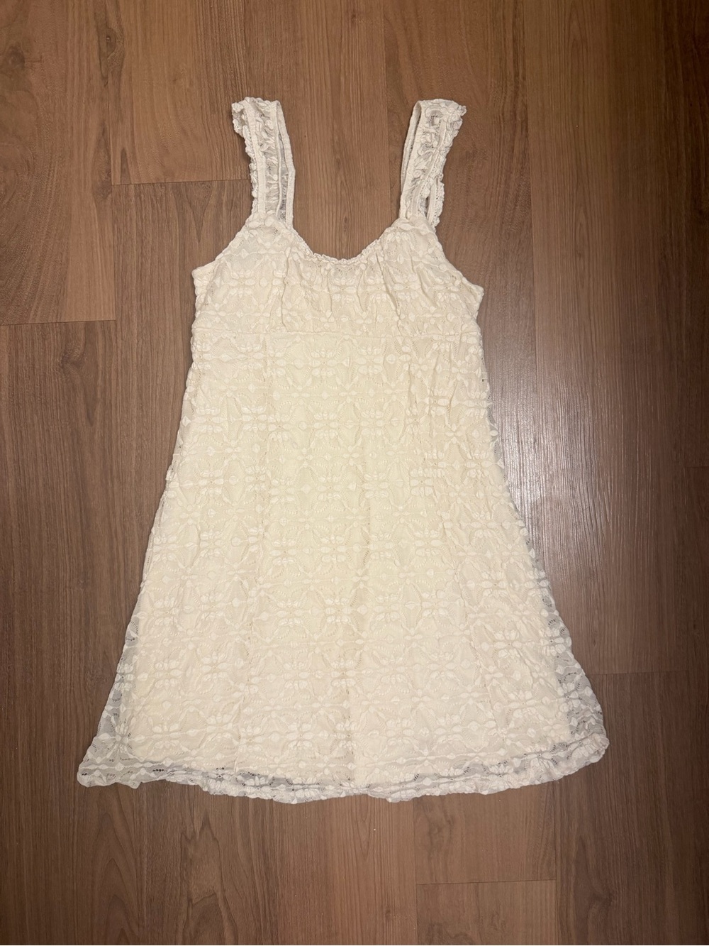 Cream Lace Babydoll Mini Dress Arizona Jean Co